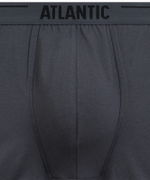 Мужские трусы шорты Atlantic, набор из 5 шт., хлопок, графитовые + голубые+ деним + индиго + темно-зеленые, 5SMH-004