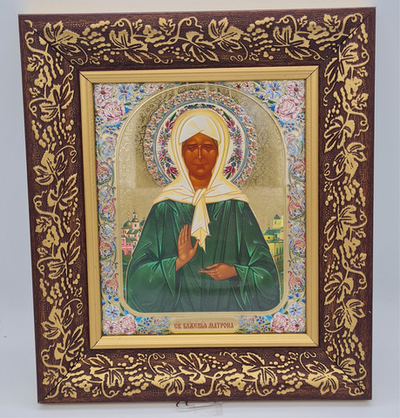 Икона баг.15*18 лоз/Б Матрона М цв/орн (БоГ) 10681484