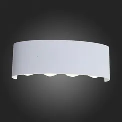 SL089.501.08 Светильник уличный настенный ST-Luce Белый кварцевый LED 8*1W 4000K BISELLO