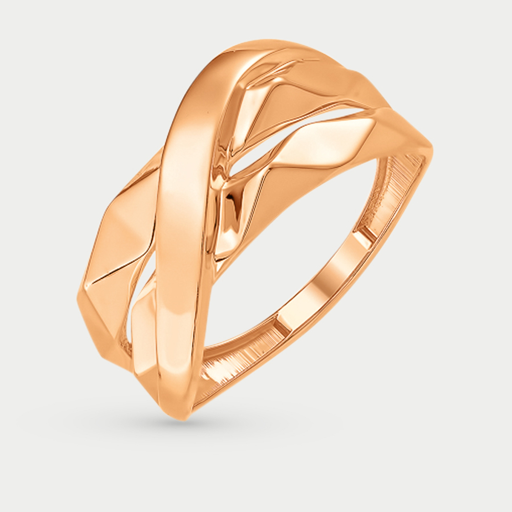 Кольцо женское из розового золота 585 пробы без вставок (арт. К10015002)