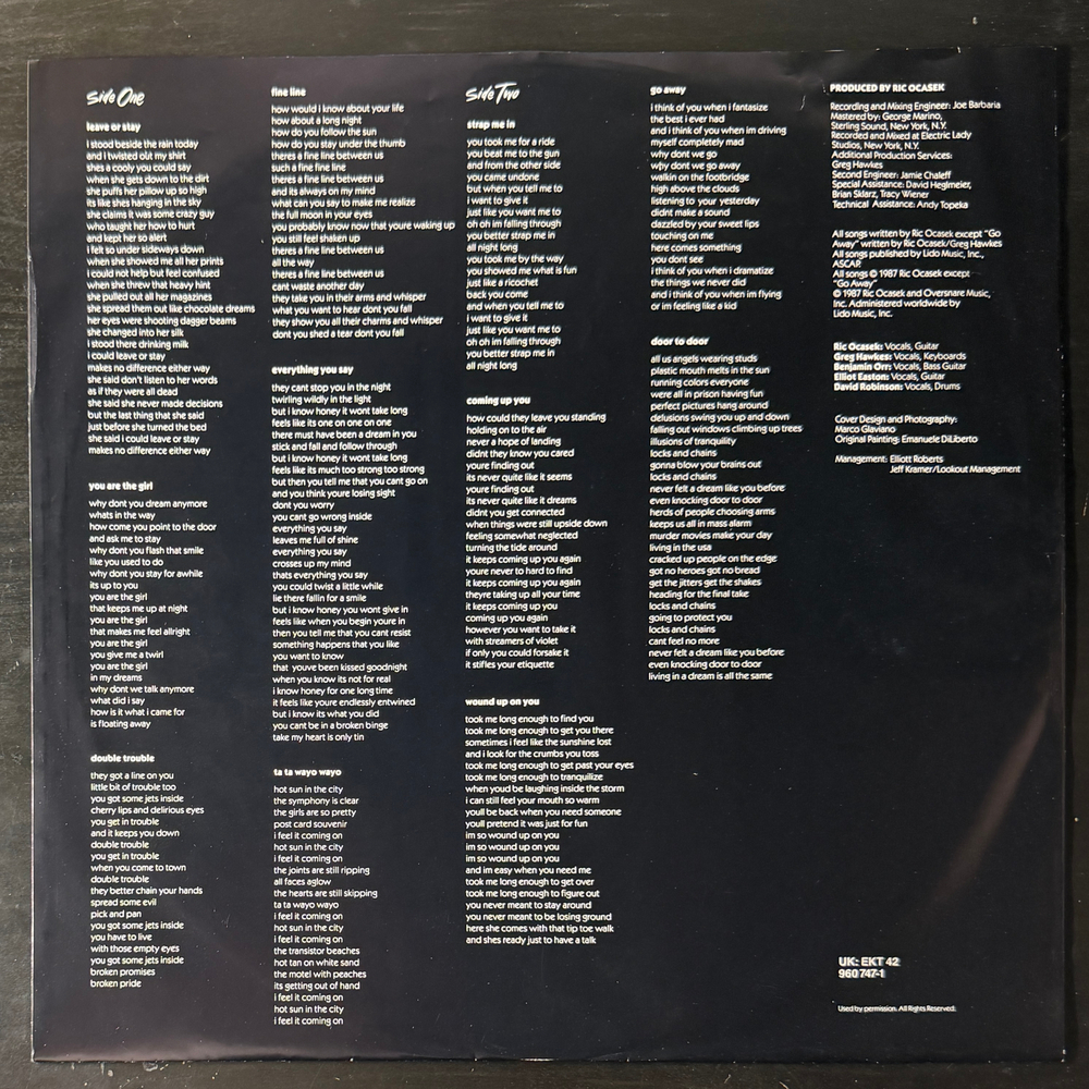 The Cars ‎– Door To Door (Европа 1987г.)