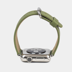 Ремешок для Apple Watch 40/41/42 mm из кожи козы, оливкового цвета