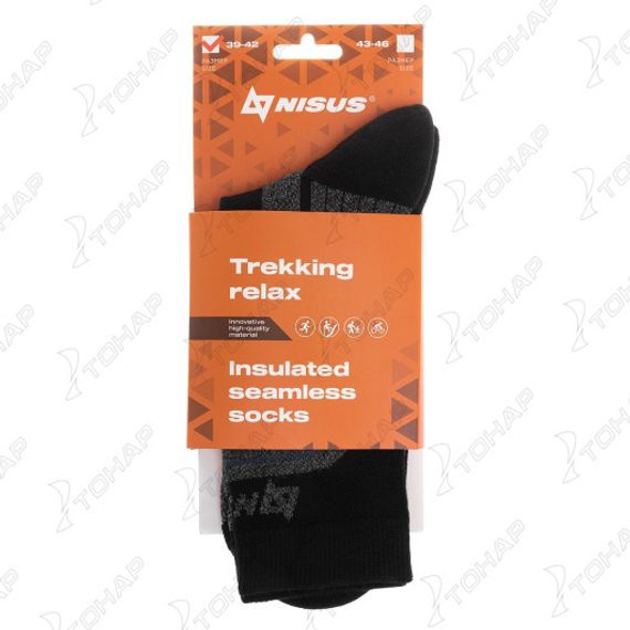 Термоноски бесшовные TREKKING RELAX N-CL-158 р.43-46 NISUS