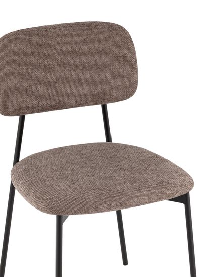 Стул Chao коричневый черные ножки 2 шт.