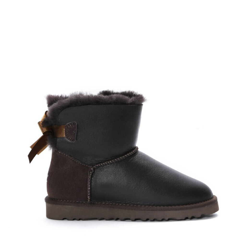 Угги Bailey Bow Mini Metallic Chocolate