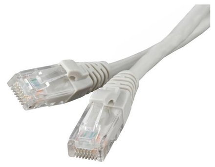 Патч-корд UTP Cat 5E, RJ45,20 m (серый)  литой