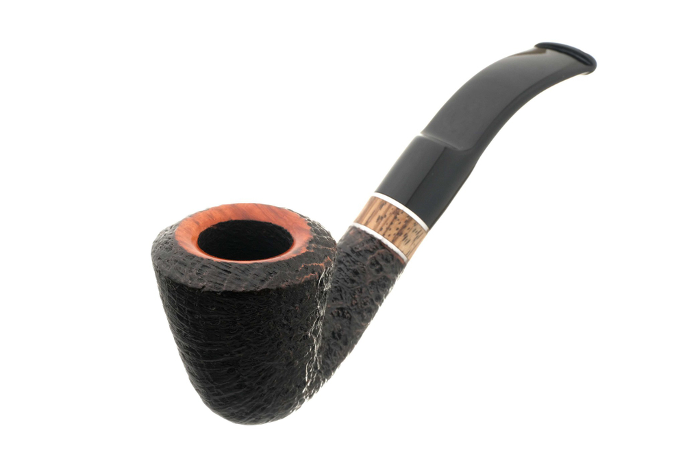 Трубка Barontini ASTI черный бласт, форма 2, Asti-02