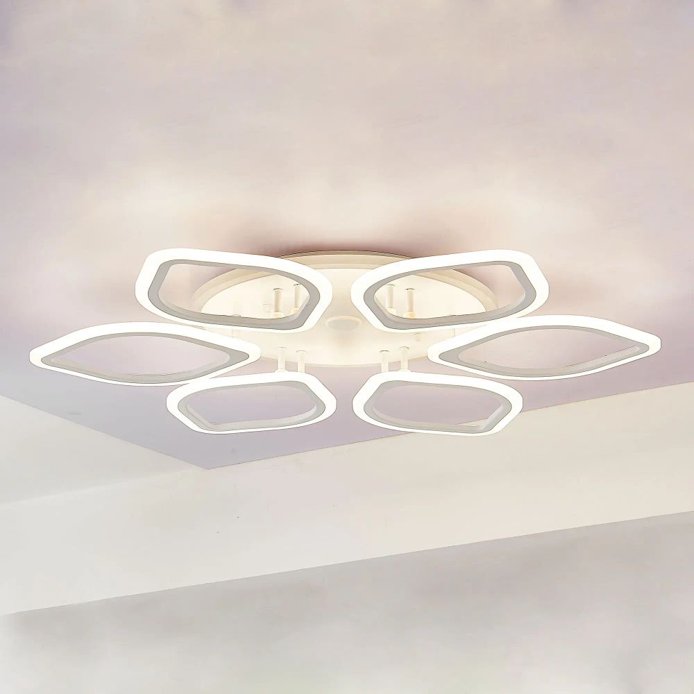 Citilux Ромби Смарт CL236A160E RGB Умная люстра Белая