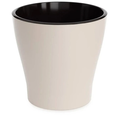 Горшок цветочный Лея 17л двойной (с автополивом) (бежевый)