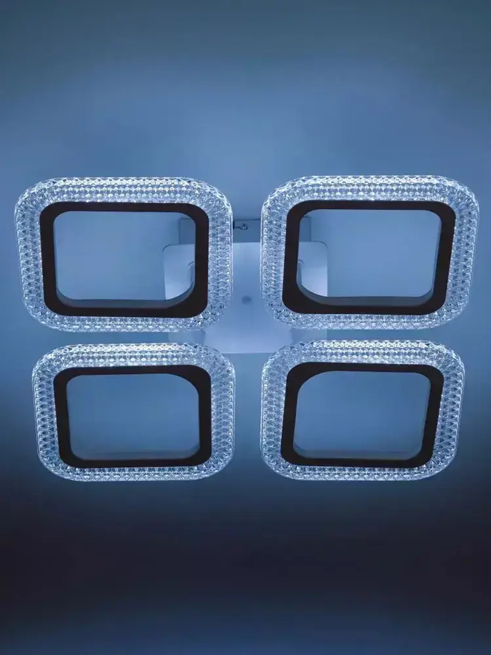 Люстра потолочная светодиодная с пультом ДУ Rivoli белая 64 Вт LED 2800К - 6200К, светильник на кухню, в детскую, в спальню