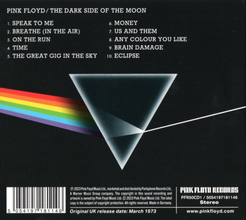 Pink Floyd / The Dark Side Of The Moon (50th Anniversary Edition)(CD)