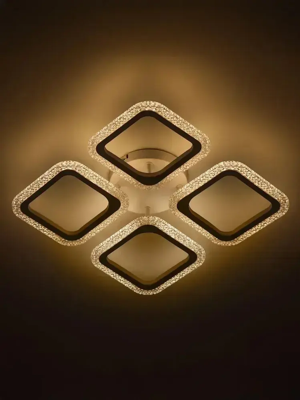 Люстра потолочная светодиодная с пультом ДУ Rivoli белая 64Вт 2800-6300К, светильник на кухню, в детскую, в спальню