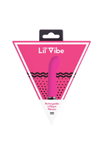 Розовый силиконовый мини-вибратор Lil Gspot - 13 см. (Цвет: розовый)