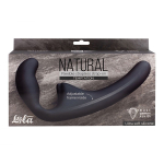 Черный безремневой страпон 20,5см Lola Games Temptation Natural Black 5011-02lola
