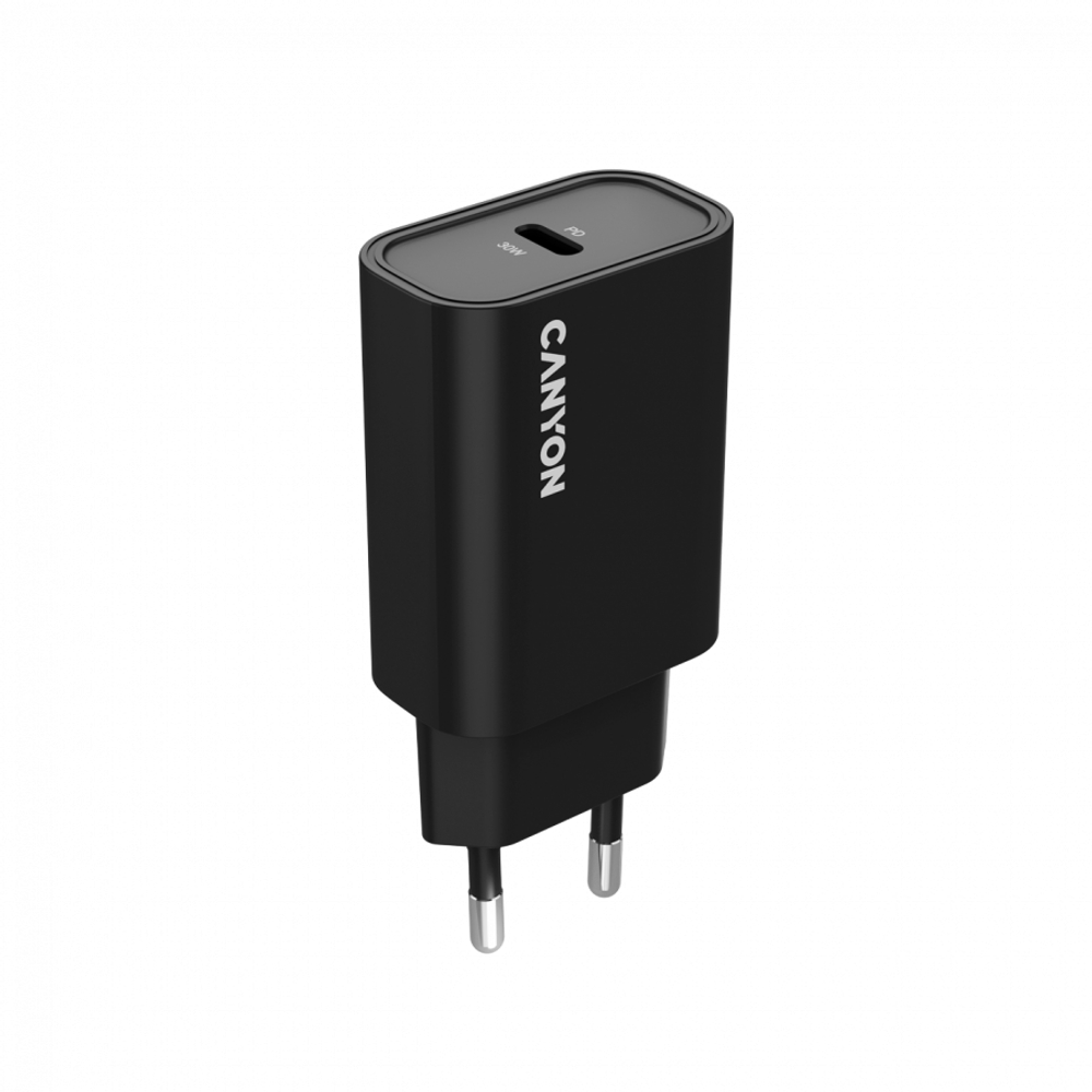 CANYON charger OnCharge 30CL Max Power 30W 1xPD EU Black