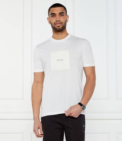 Футболка Logo Rib BOSS GREEN - белый(50538096)