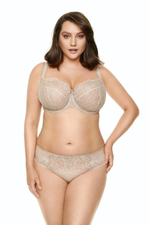 Бюстгальтер Pamela с мягкими сетчатыми чашками с вышивкой (Размер: 95F) (Цвет: синий)