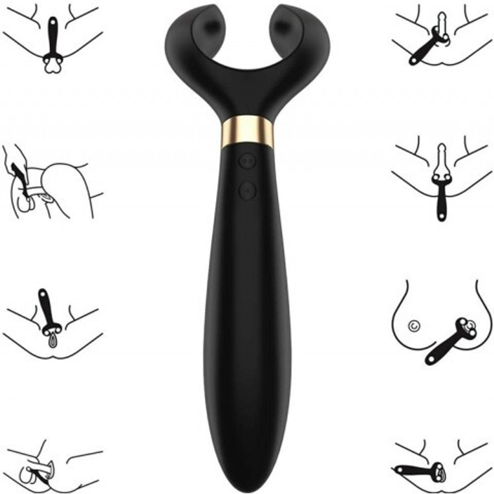 Многофункциональный вибромассажёр Satisfyer Endless Fun black