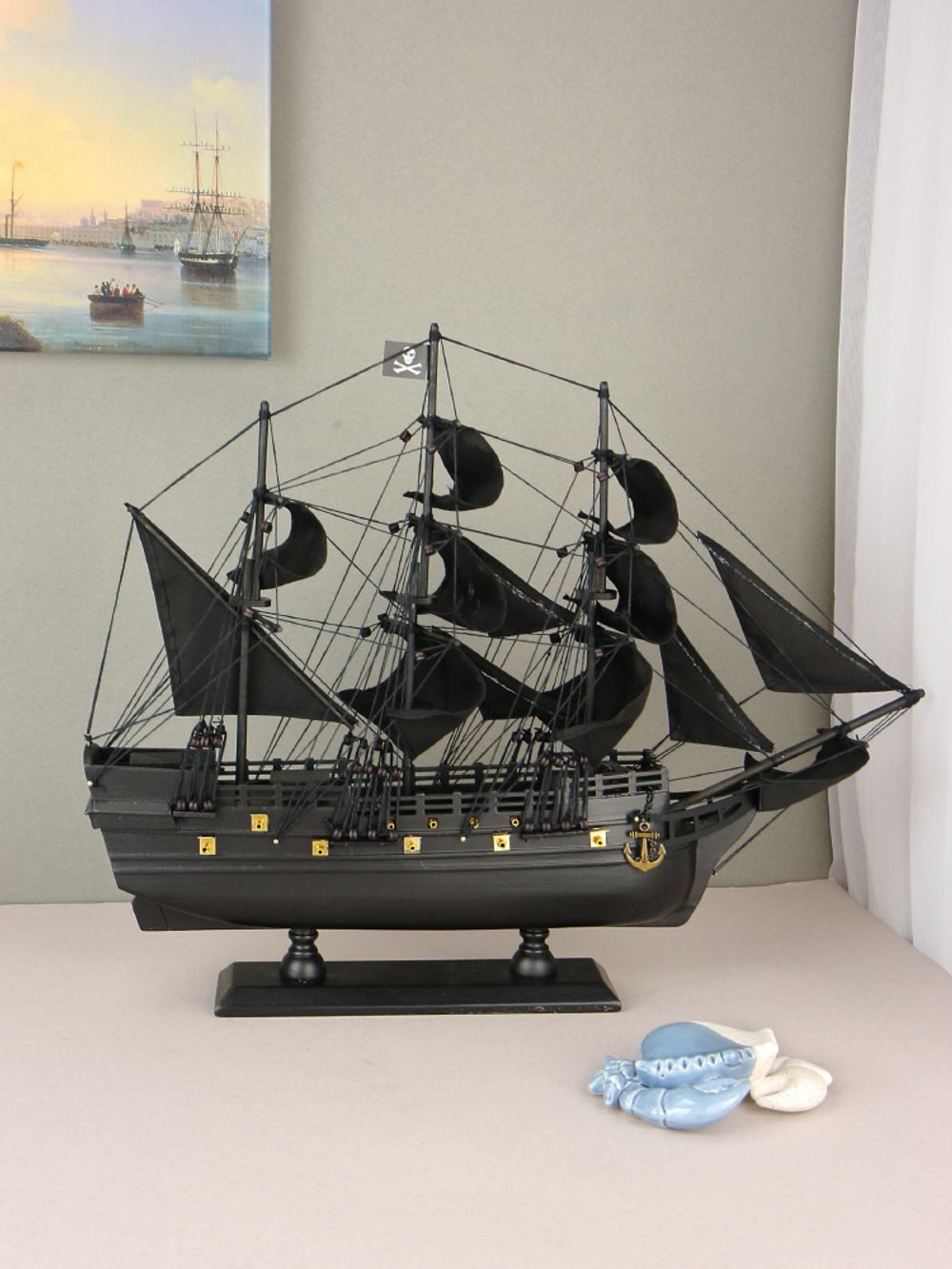 Meteor Lights Модель парусника Черная Жемчужина