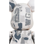 Дизайнерские игрушки BE@RBRICK x BAPE 1000% CAMO SHARKSILVER 70cm, CAMO-SHARK-SILVER1000%