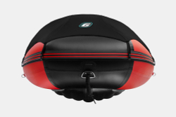 Надувная лодка GLADIATOR E380PRO красно-черный