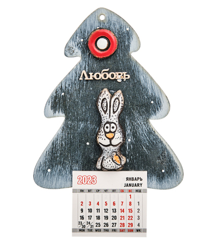 КоКо Шамель KK-814 Магнит-календарь «Заяц» шамот