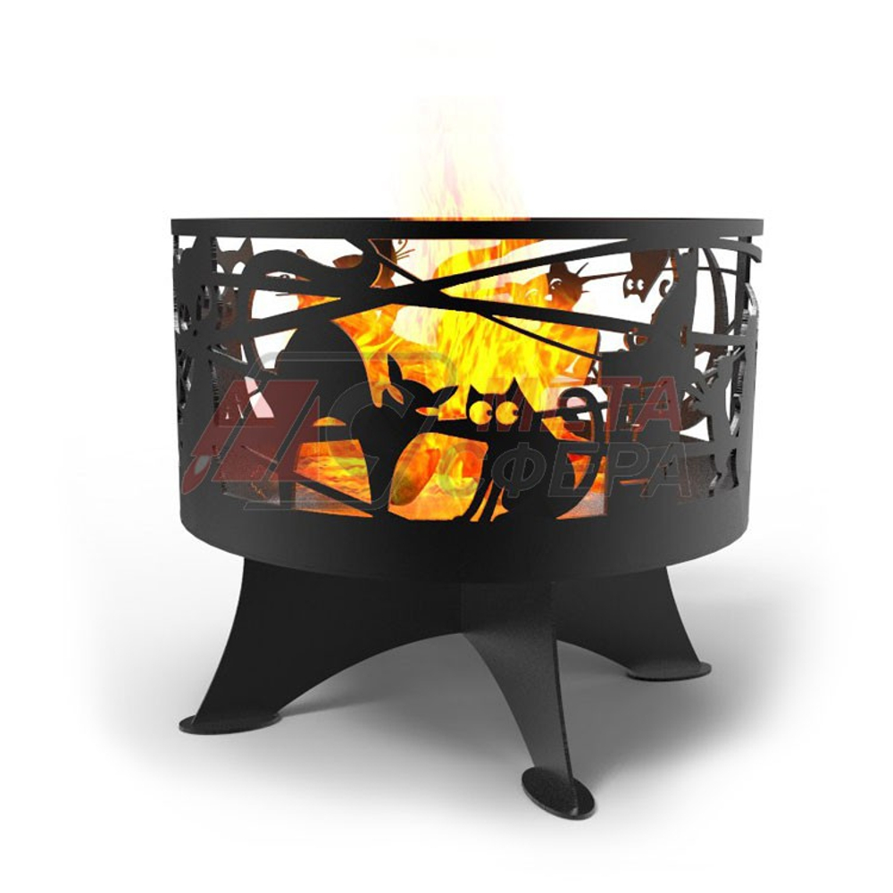 Чаша костровая Кошки кольцо