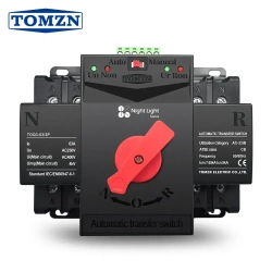 Устройство автоматического ввода резерва TOMZN TOQ3-63/2P АВР на 63А однофазное чёрное