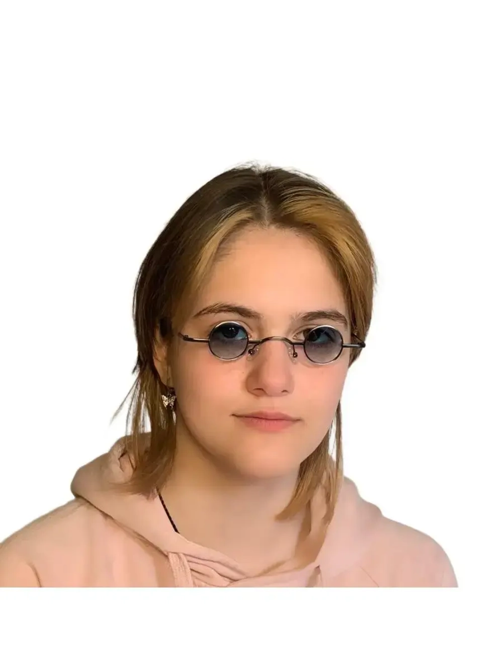 Очки с маленькими круглыми линзами