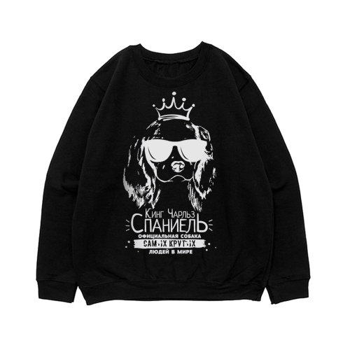 Свитшот "Кинг Чарльз Спаниель для крутых"