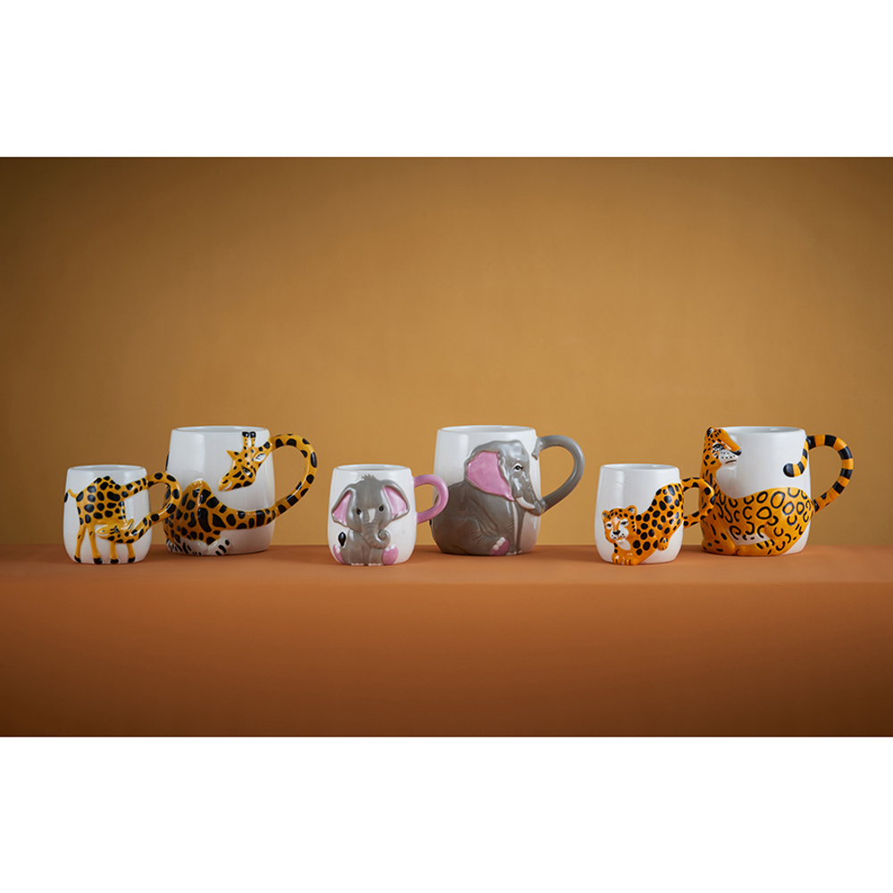 Набор из 2 кружек cheetah, 405 мл и 195 мл