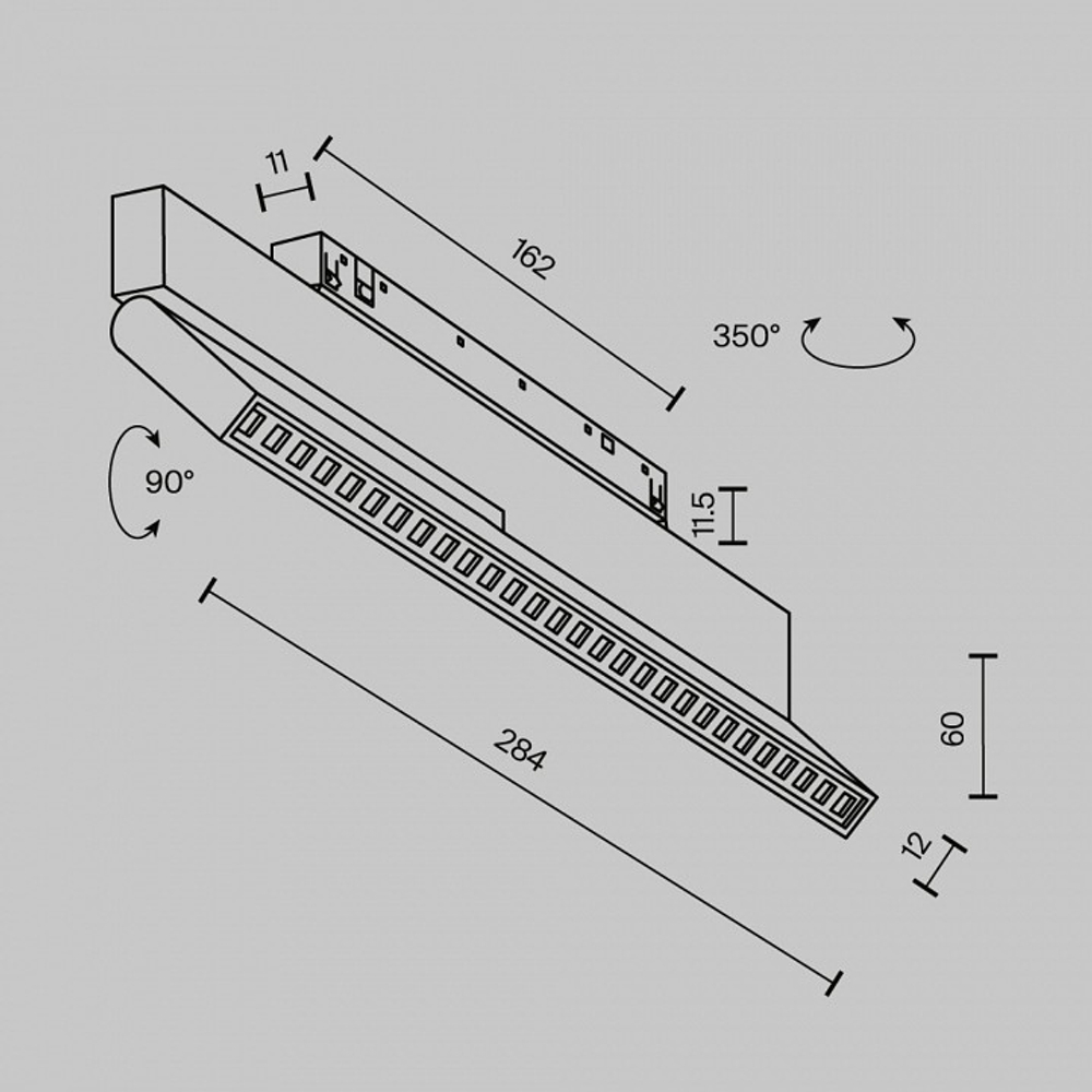 Накладной светильник Maytoni Technical Points Rot TR242-4-12WTW-DD2-B