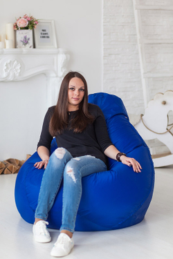 Кресло Мешок Груша Синее (Оксфорд) (5XL, Классический)