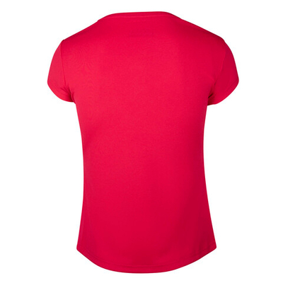 Футболка для девочки теннисная Babolat Exercise Graphic Tee - red rose