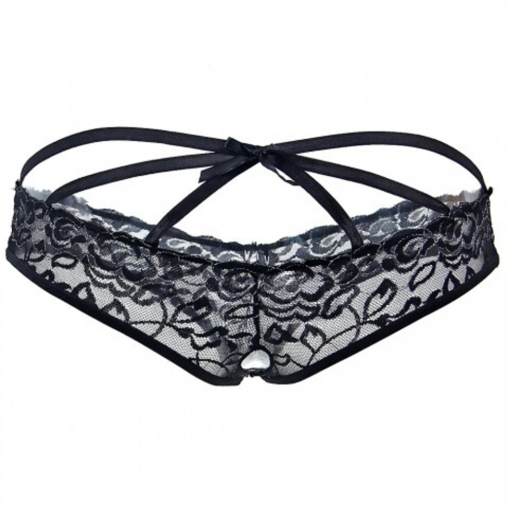 Стринги с доступом Black Bow, M