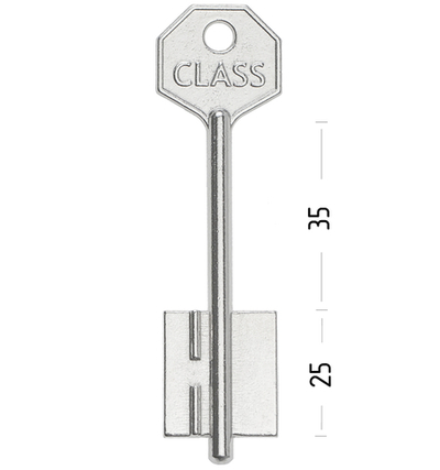 Заготовка сувальдного ключа 10649 KLS3D КЛАСС-3
