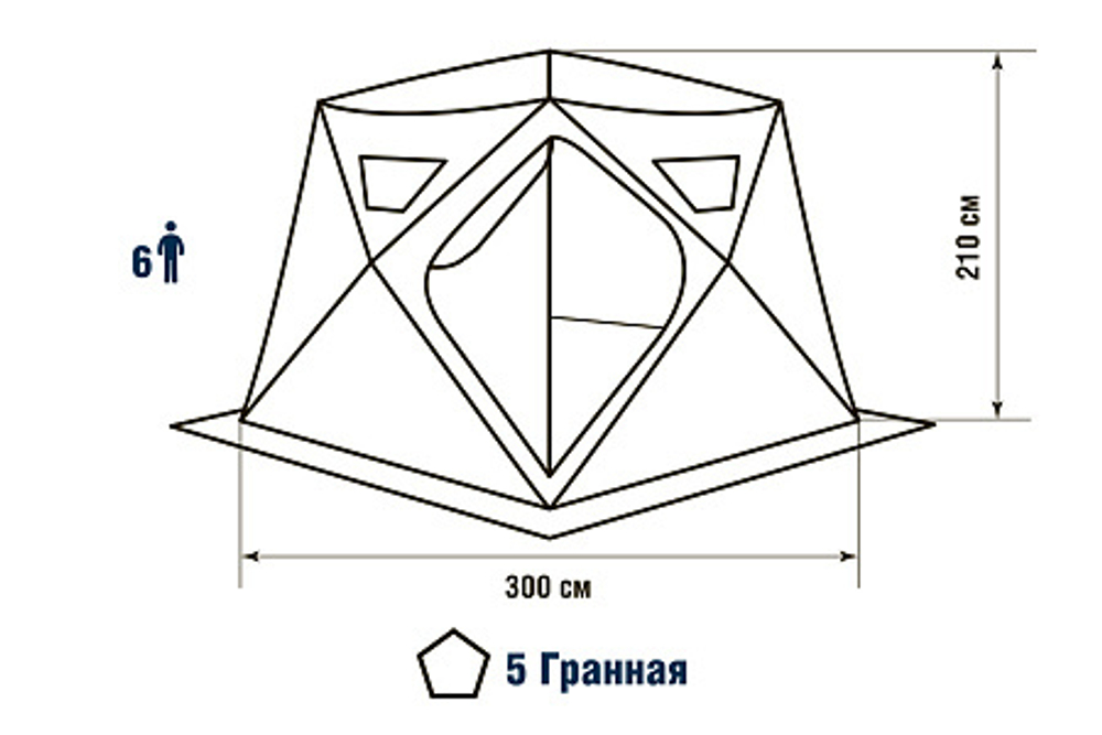 Палатка зимняя HIGASHI WINTER CAMO CHUM