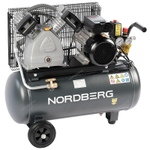 NORDBERG (NCP50/420A) Компрессор поршневой с ременной передачей 220В, ресивер 50л, 420л/мин