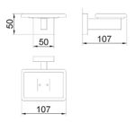 Мыльница нерж. сталь CLASSIC 09044.S матовый