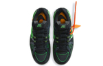 OFF-WHITE x Nike Rubber Dunk "Green Strike" Trend Low Panel Shoes Black Green American Limited