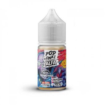 Жидкость PODONKI ALFA VAPE NEW Salt 2% ULTRA 30 ml - Морс Смородина Малина