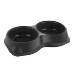 Миска для животных двойная 2х350мл черный