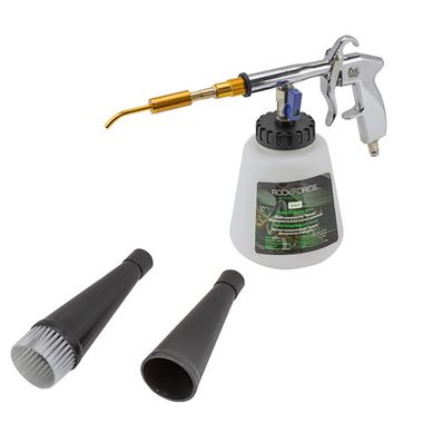 Пистолет пневматический ''Tornado'' для химчистки салона а/м с емкостью 1л (4000-8000об/мин, расход воздуха 350 л/мин,6-9.2 бар) RockForce##Rock FORCE RF-203814