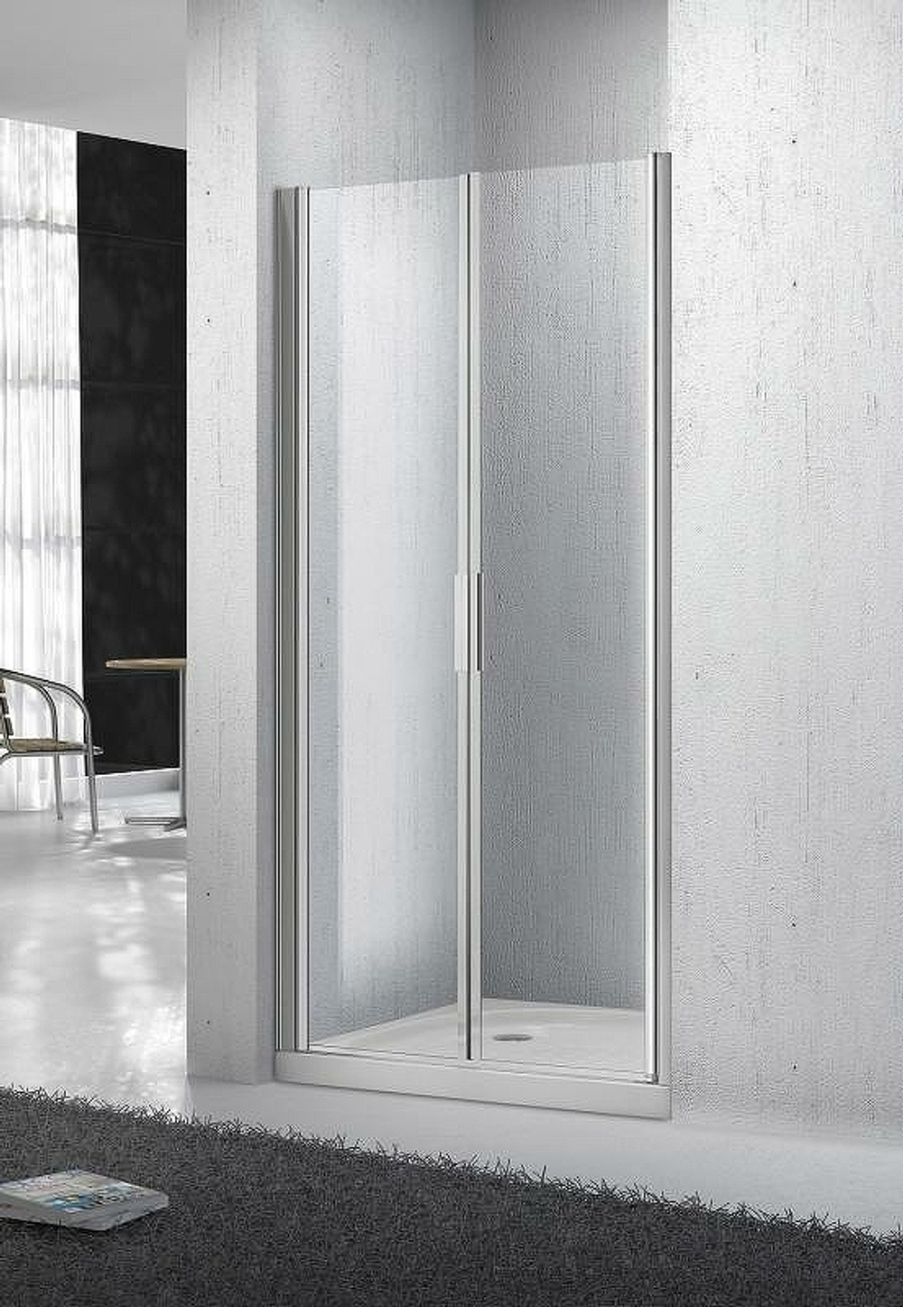 Душевая дверь BelBagno Sela 100 SELA-B-2-100-C-Cr профиль Хром стекло прозрачное