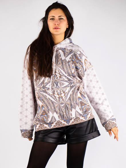 Худи «Симметрия» с абстрактным принтом