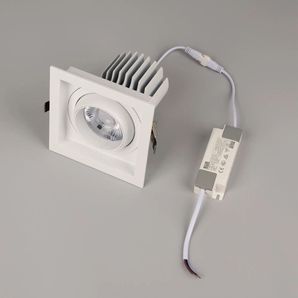 Светильник MS-VORTEX-BUILT-S140x140-30W Warm3000 (WH-WH, 30 deg, 230V) (Arlight, IP20 Металл, 5 лет) 057922