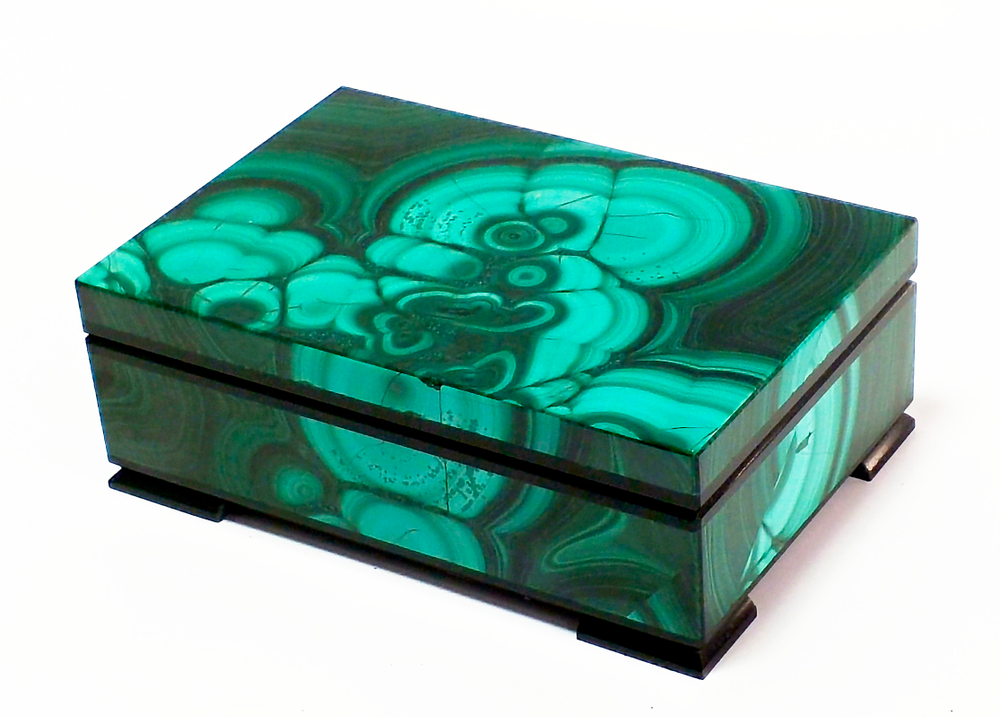 Шкатулка из малахита артикул 10870