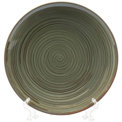 Тарелка обеденная, керам, 26 см, кругл, Verde зеленый, Daniks ST2155-2