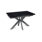 Стол раскладной Strong (120+30+30), керамика матовая Black Gold