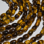 Тигровый глаз натуральный, бочонки, 13-14*10мм